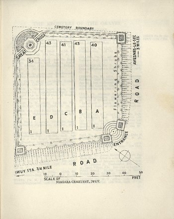 War Graves register, Niagara Cemetery map